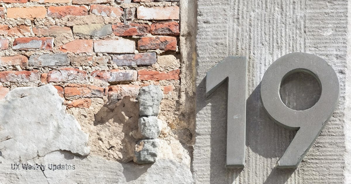 UX Weekly Updates (19)